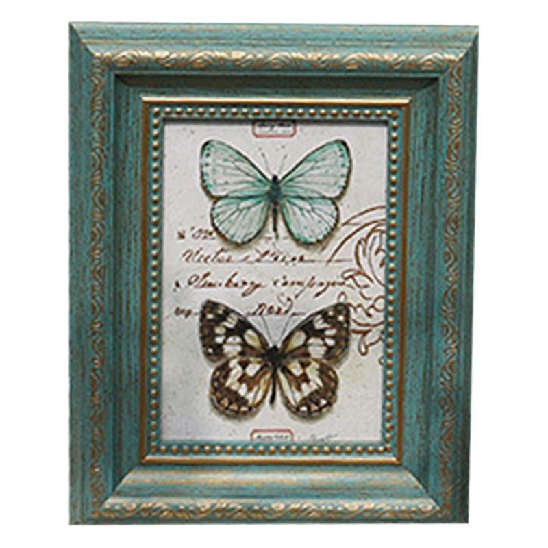 Retro photo frame wall hanging photo frame 6 7 inch 8 inch 10 inch 12 inch children's painting wall washing photo plus photo frame table