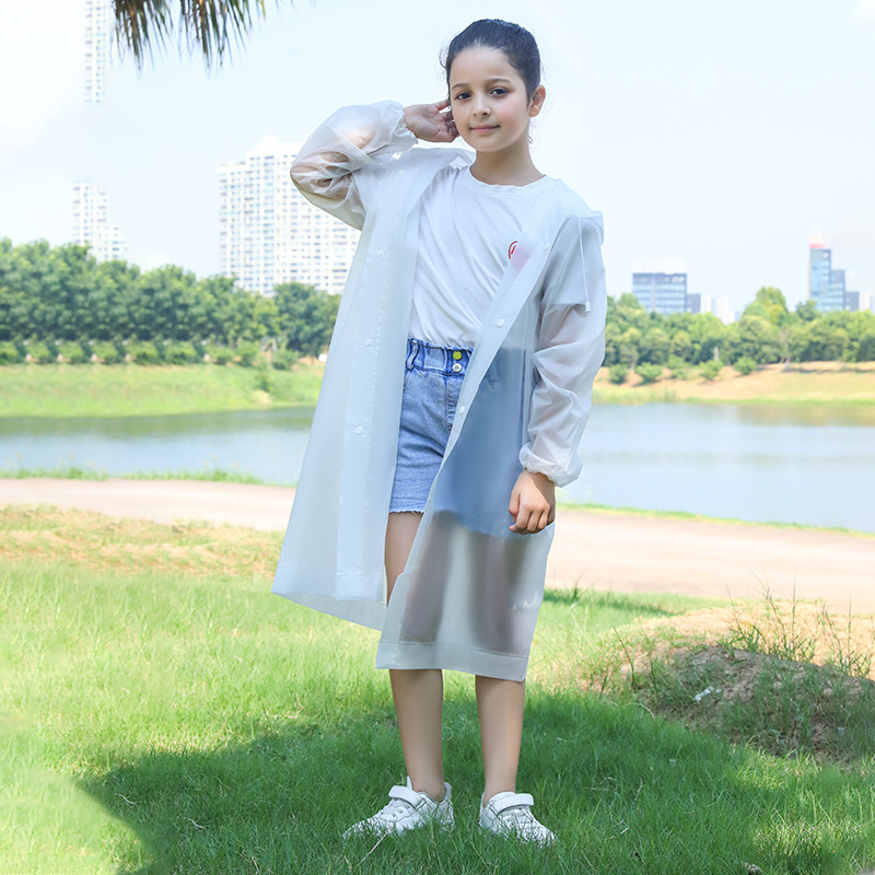 Picture of Non-disposable children's raincoat travel school full body poncho EVA rainstorm-proof thickened raincoat children's wholesale