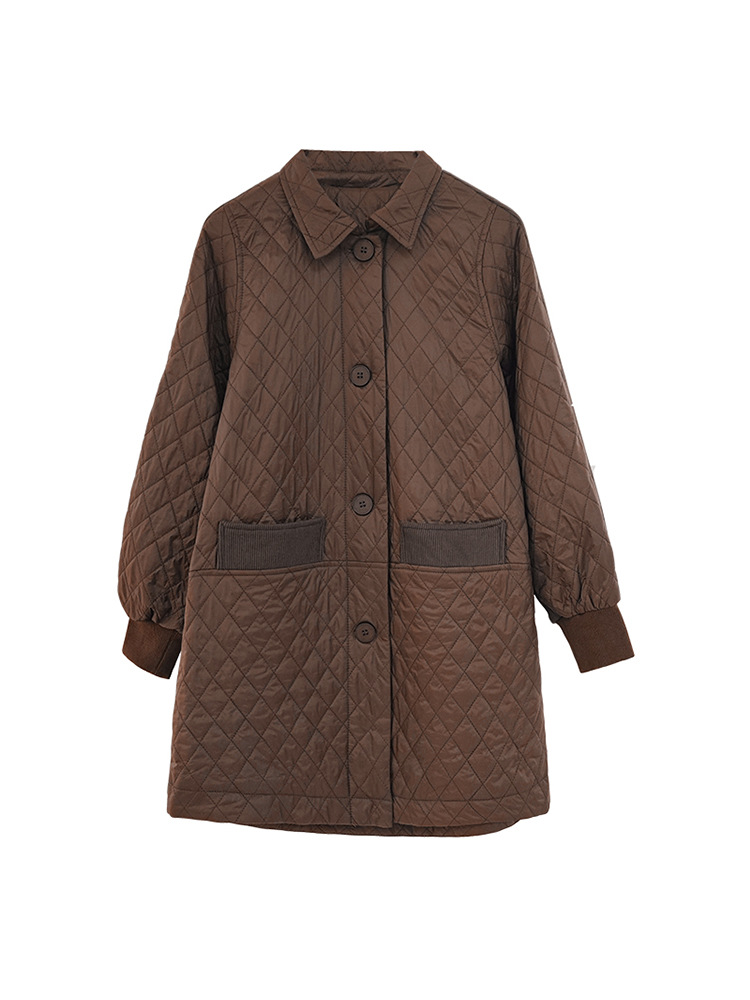 Picture of Middle-aged fat mother autumn and winter light down cotton-padded jacket new middle-aged and old women spring and autumn plus fat plus size windbreaker coat