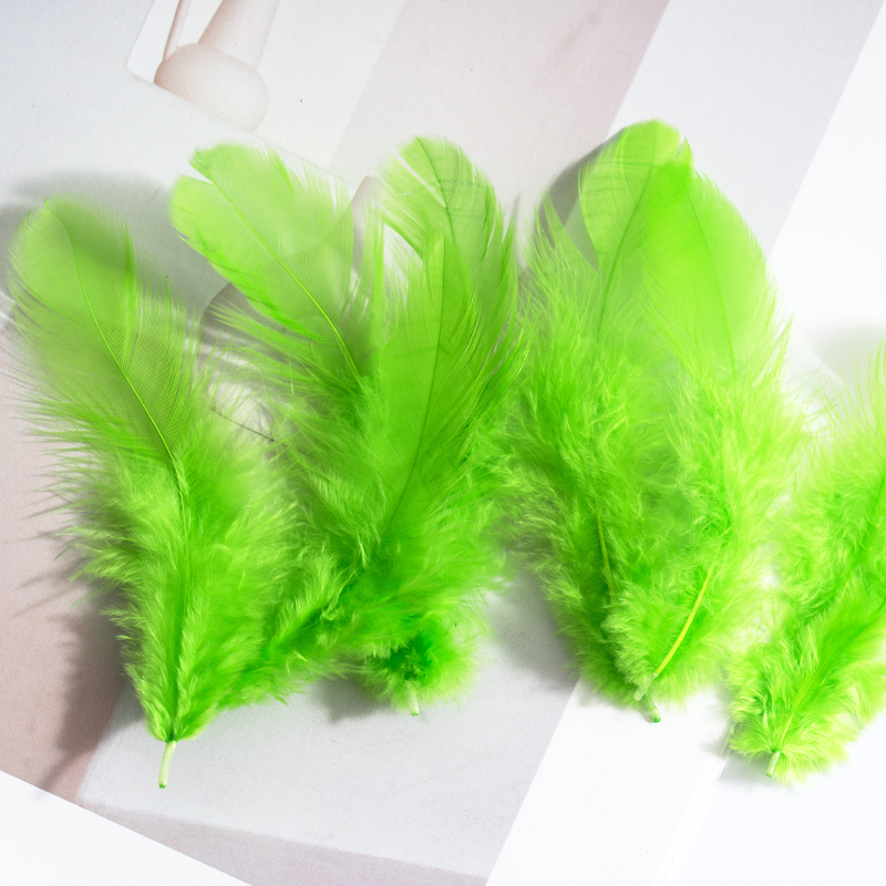 Picture of Colorful Small Feather Turkey Feather DIY Crafts Jewelry Decoration Wave Ball Gift Box DIY Filling Material
