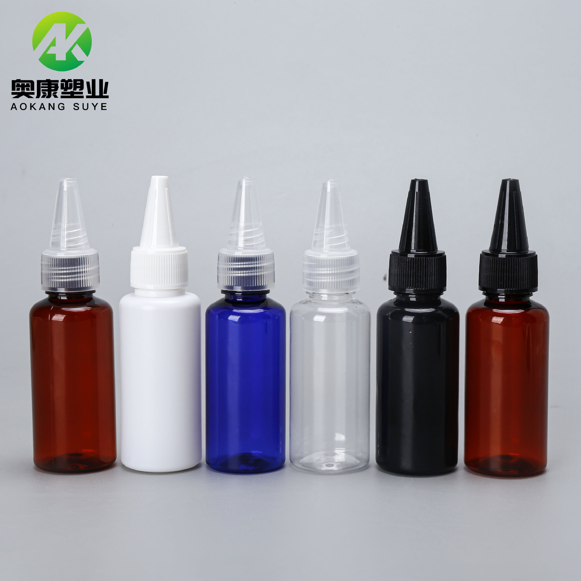 Manufacturer Wholesale 30g ml Pointed Mouth Bottle Translucent Nail Art Glue Bottle Pet30Ml Ink Pigment Squeeze Dropper Bottle