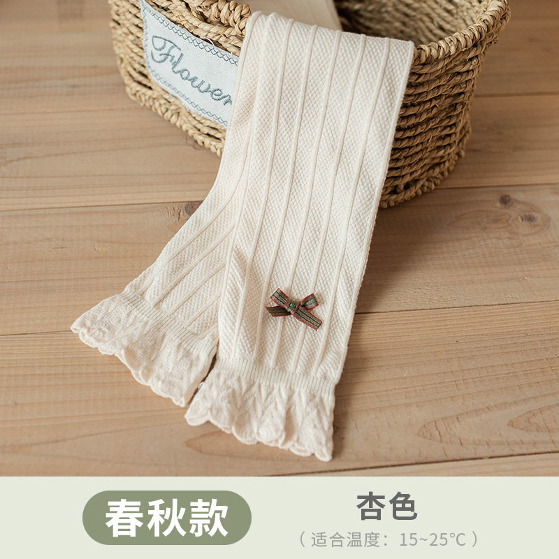 Picture of Girls' Leggings, Baby Spring and Autumn Children's Nine-Point Pantyhose, Lace, Versatile, Cute, Non-Legged Baby Pantyhose Wholesale