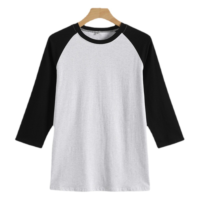 Amazon wish independent station a solid color shoulder-length sleeve T-Shirt Spot cross-border women's clothing