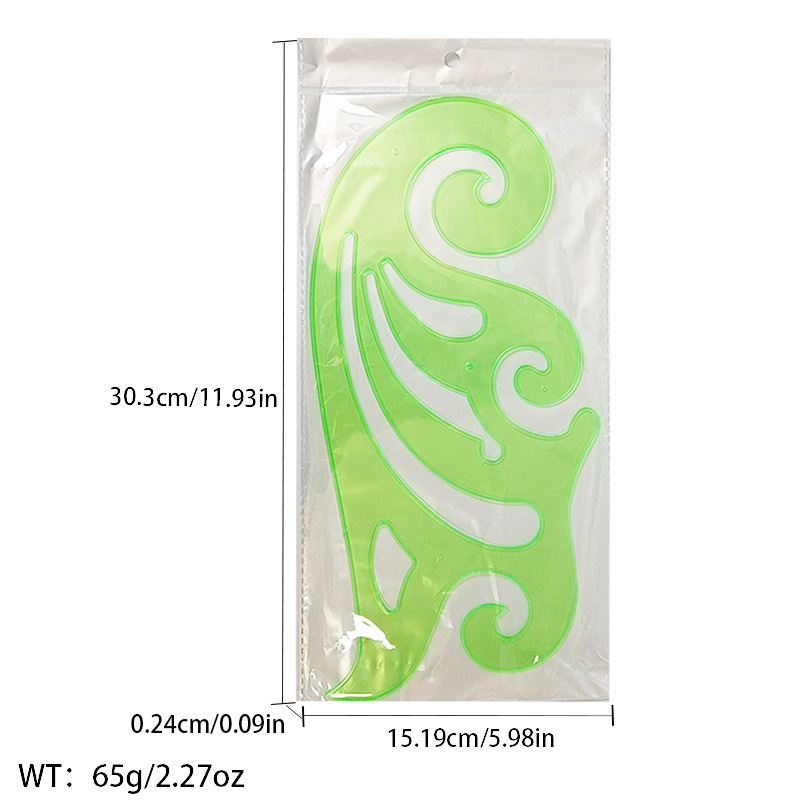 Picture of Pattern printing ruler clothing scale pattern making clothing curve cutting sewing tool multi-functional pattern printing ruler