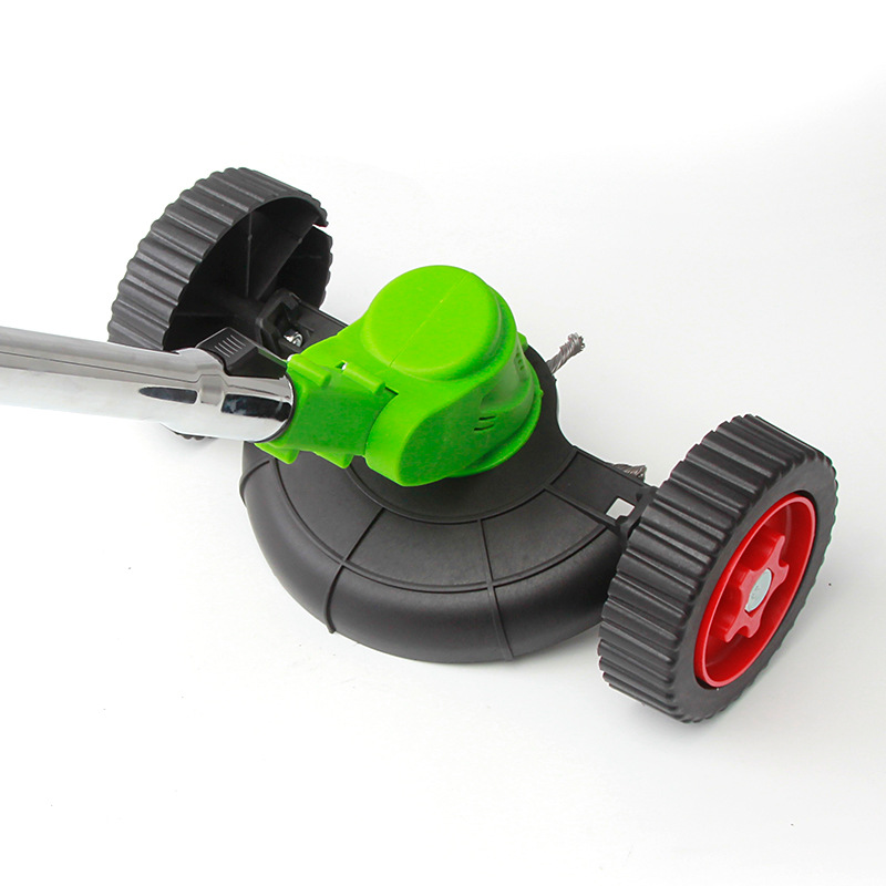 Small electric lawn mower hand push wheel household plug-in lawn trimmer lawn cutter lawn mower weeding machine