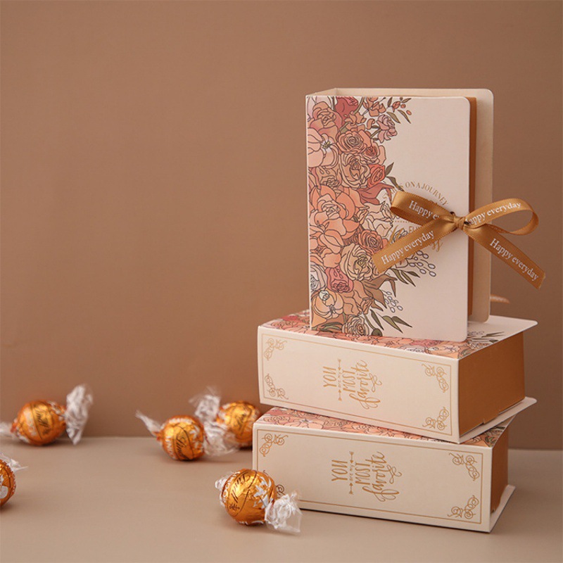 Picture of Creative Books Candy Box INS Wind Accompanying Gift Wedding Candy Box Gift Packaging Box Wedding Candy Gift Box