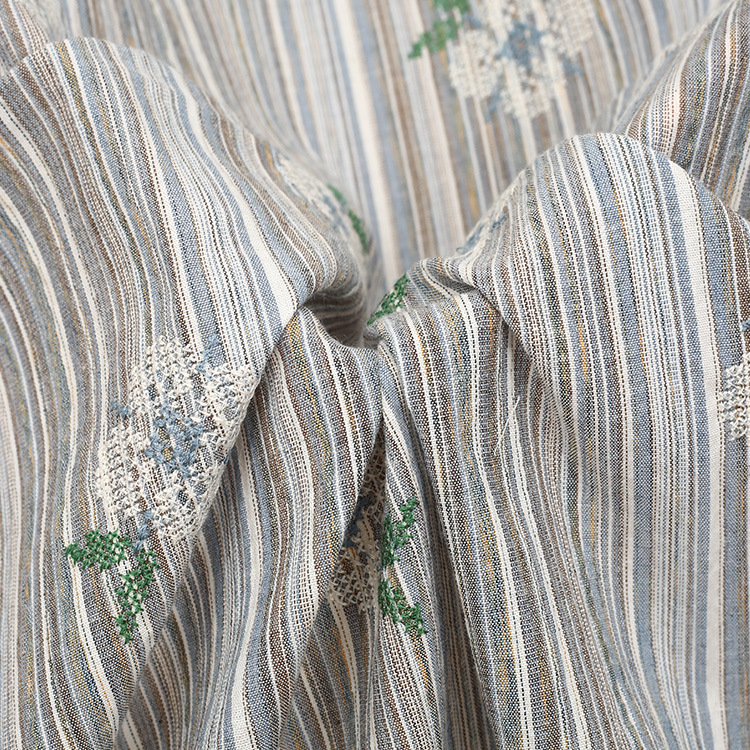 Picture of Factory supply cotton fabric micro elastic plain embroidered fabric garment tablecloth bag handmade fabric