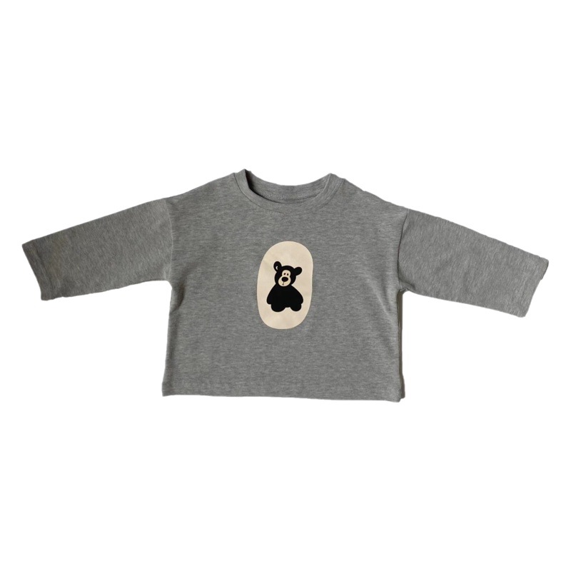 Gl-Kids K-Style of Autum New Kidsren's Loose Thickeneded Cartoon T-Shirt for Men and Women, Easy to Wear and Long-Sleeved Bottoming Shirt