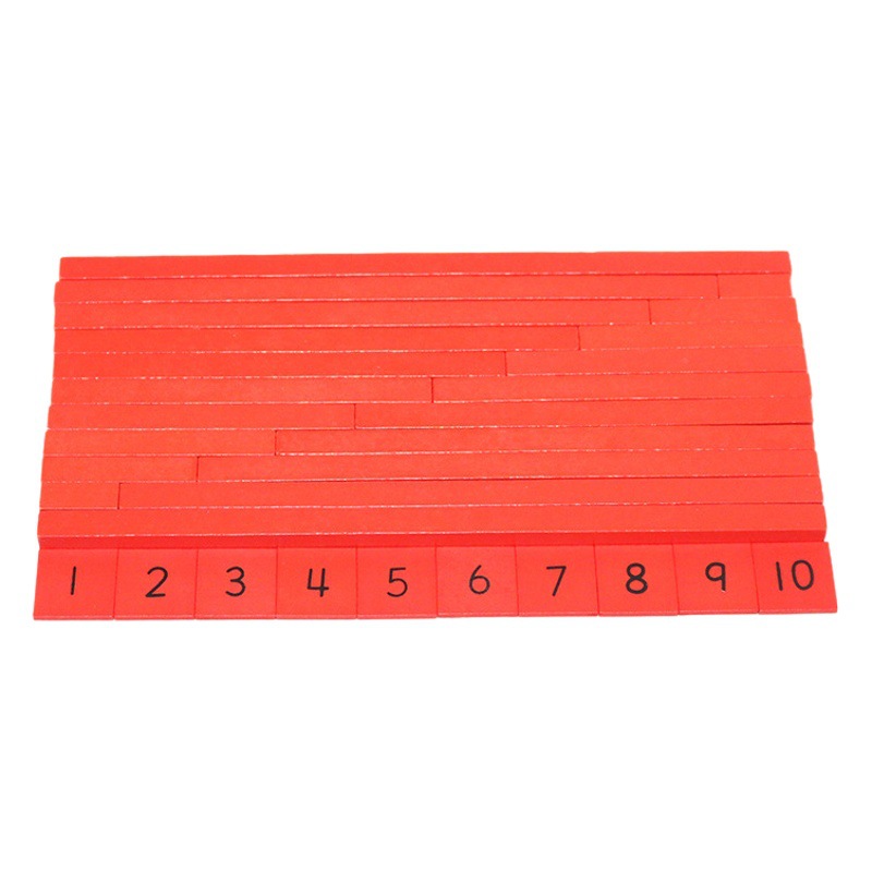 Montessori mathematics teaching aids Montessori small number stick long stick red stick kindergarten children early education toys