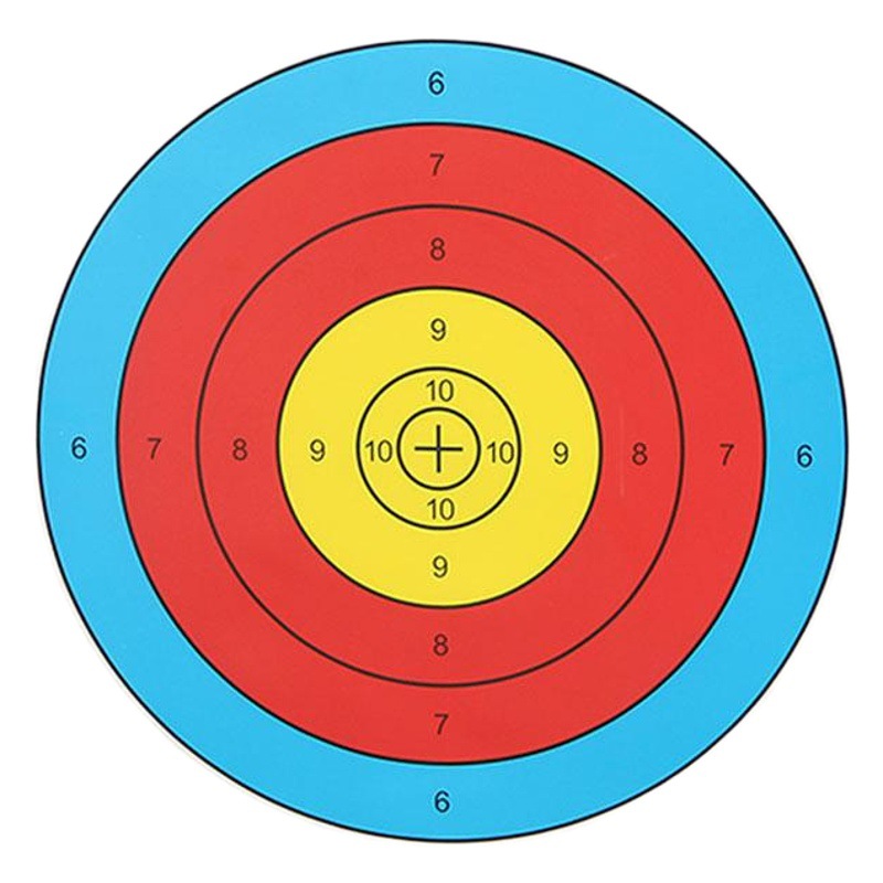 Picture of Bow and arrow shooting target paper shooting slingshot dart EVA target half ring target paper 40x 40 target stand paper wholesale