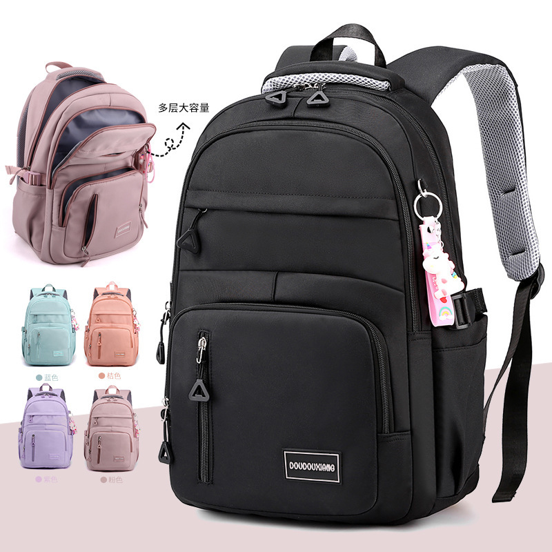 Picture of Korean Style Nylon Cloth Schoolbag Girl's Simple Large Capacity Primary School Student Backpack Women's Fashionable Campus Junior High School Student Backpack
