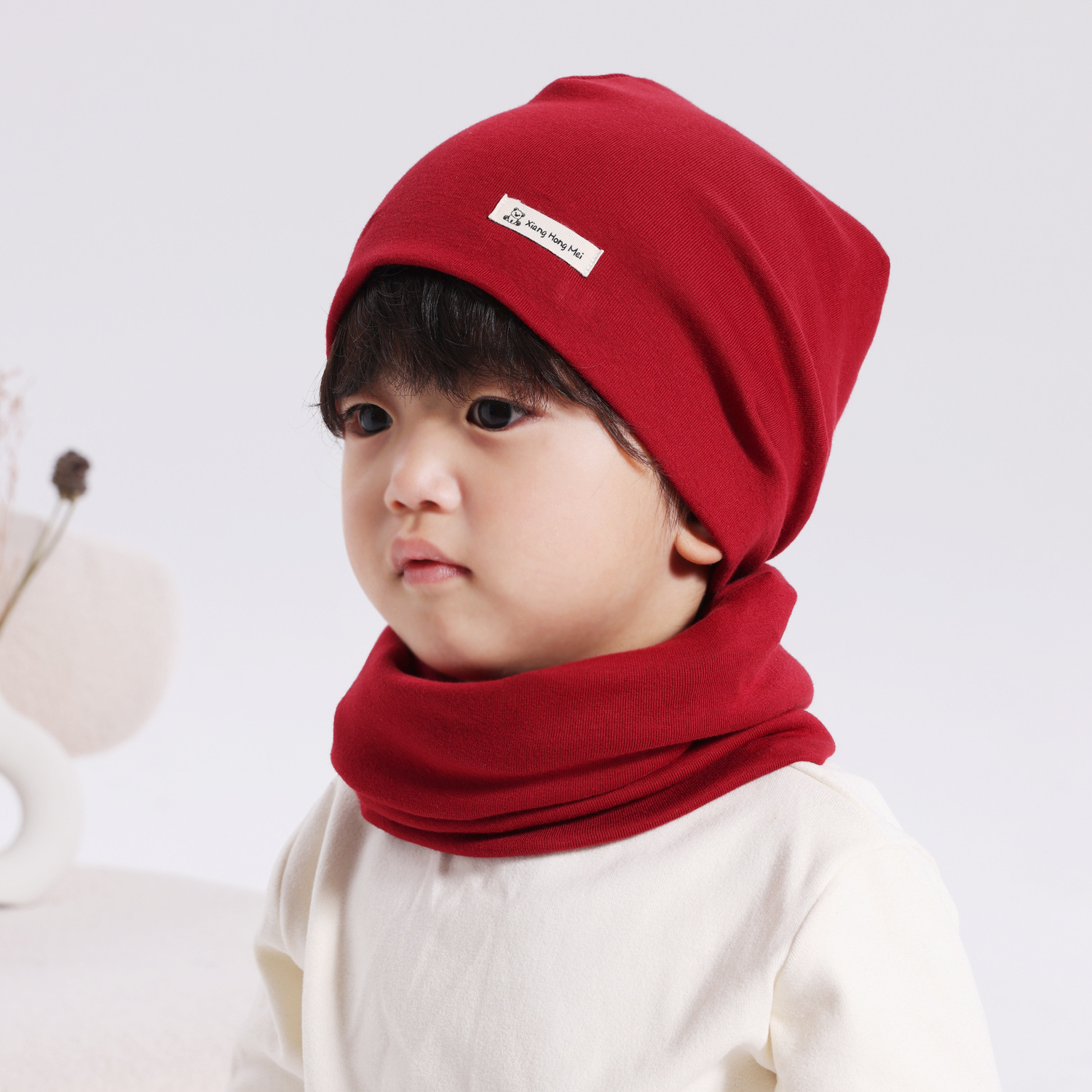Cross-border children's hat autumn and winter new baby solid color Korean-style pullover cap for boys and girls and children all-match warm knitted hat