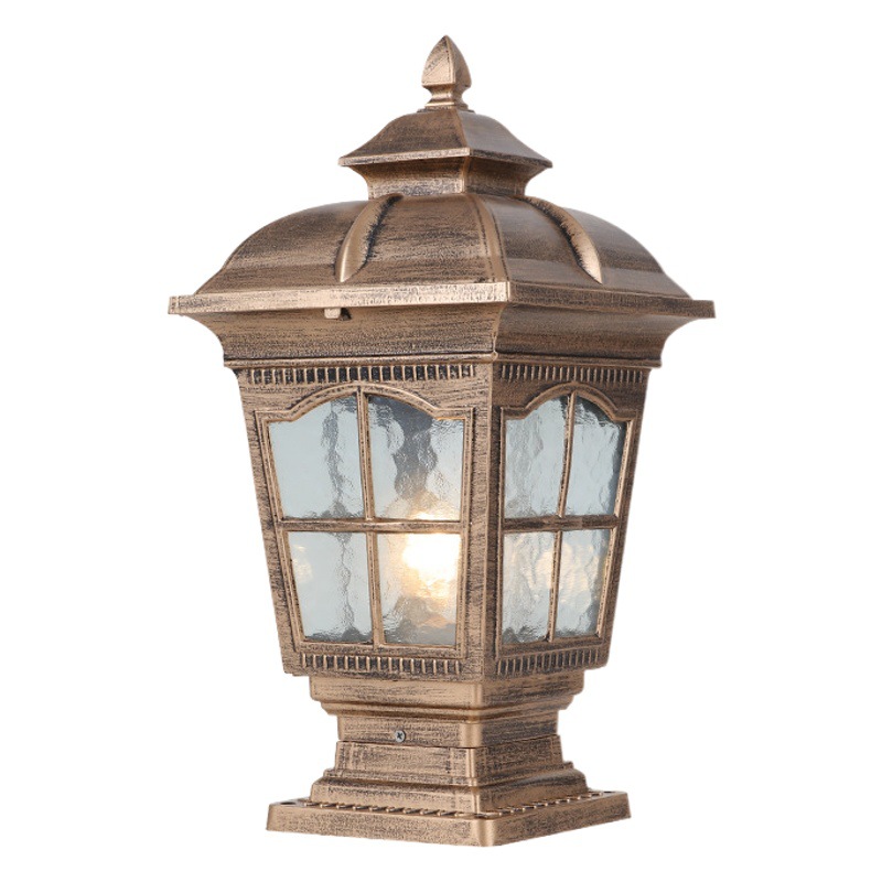 Column lamp outdoor lawn wall gate column wall lamp outdoor waterproof European garden villa garden lamp