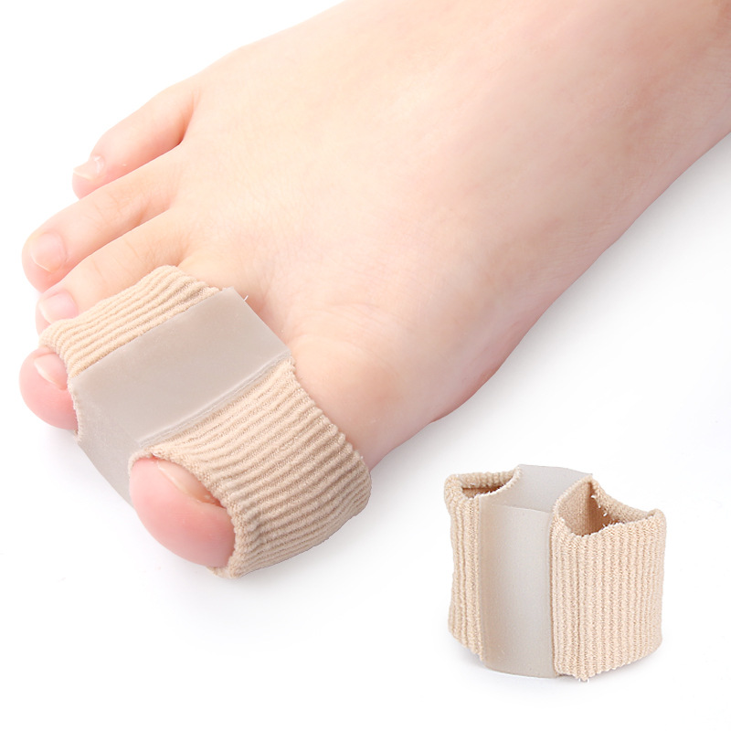Picture of Toe Splitter Thumb valgus Big Foot Bone Overlapping Toe Splitter Men's and Women's Fiber Double Hole Toe Orthosis