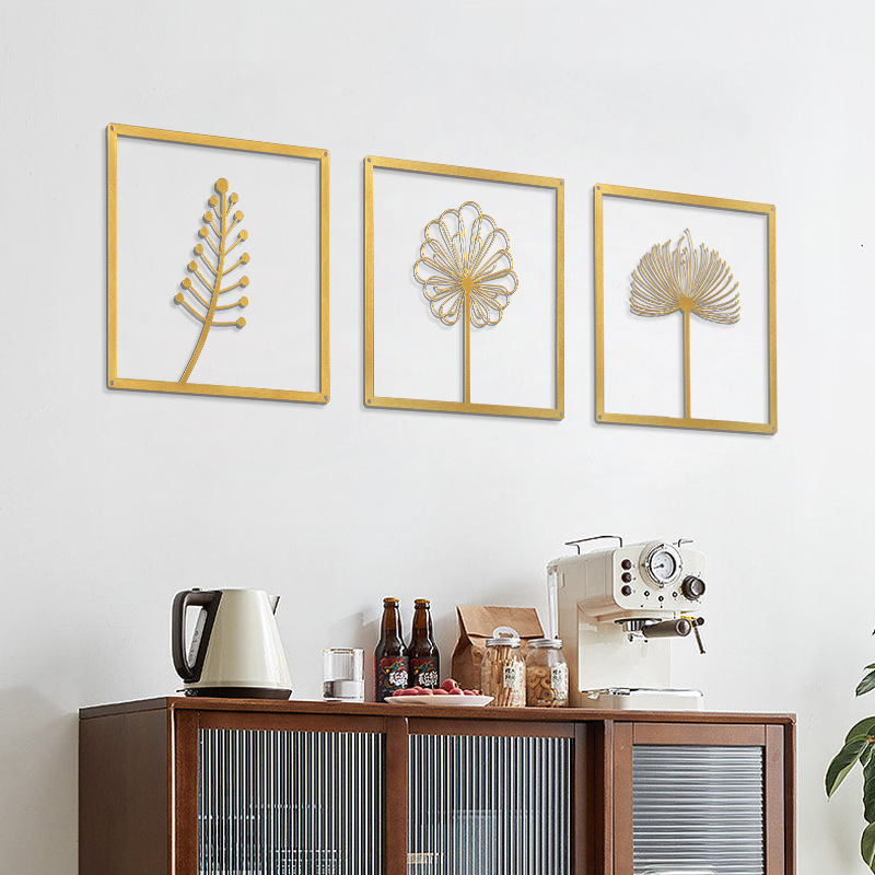 Picture of Modern Nordic living room background wall decoration sofa wall decoration hallway bedside wall pendant light luxury iron hanging decoration