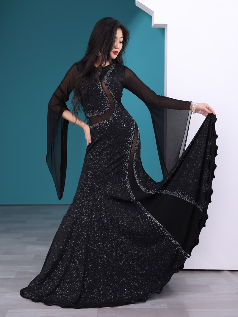Picture of Dancer Belly Dancer suit Iraq iraq Hair Shake Robe Kawleeya Performance Suit Yarn Performance Suit 5581