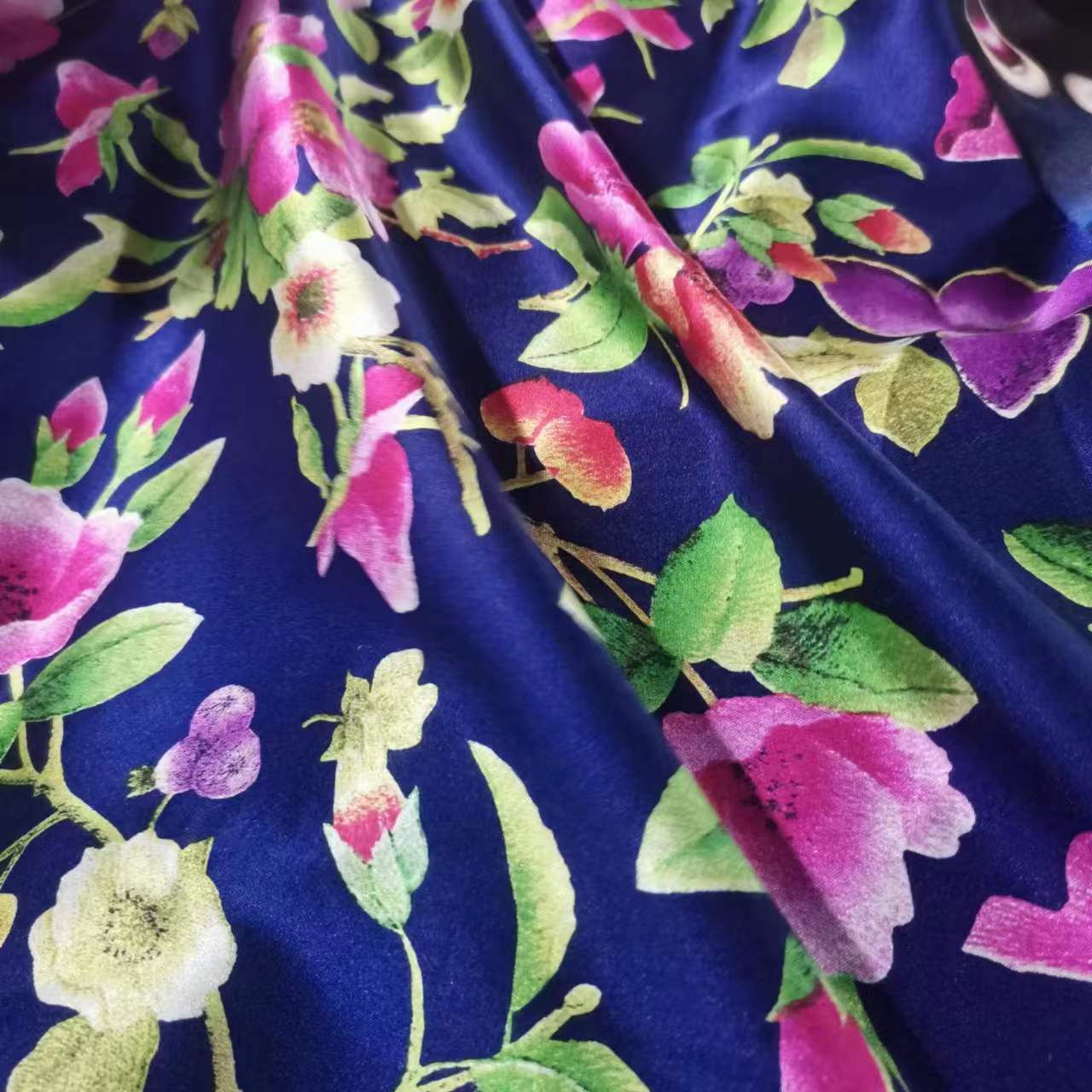 19 mmi silk stretch satin cheongsam fashion summer cool comfortable breathable high-grade fabric