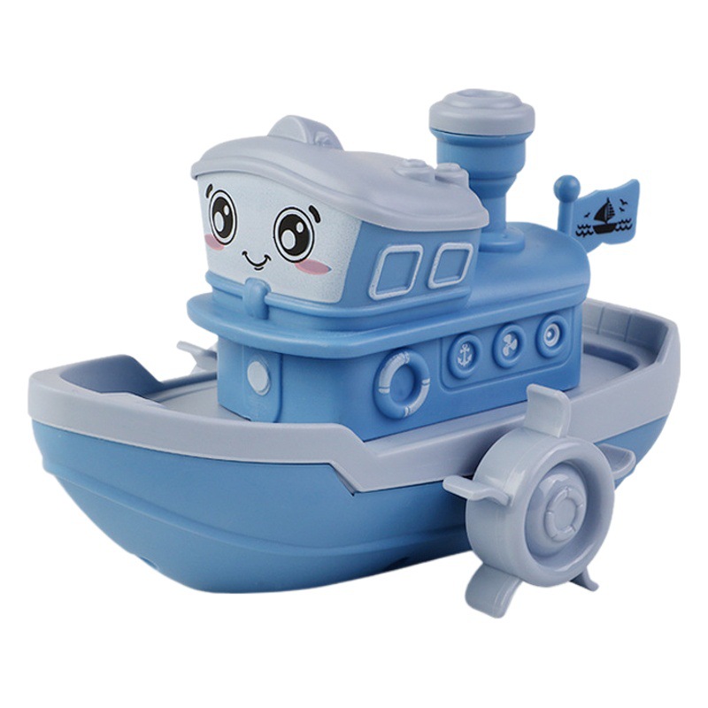 New Water Boat Wind-Up Toy for Bathing and Bathing Toys for Boys and Girls Cross-Border Foreign Trade