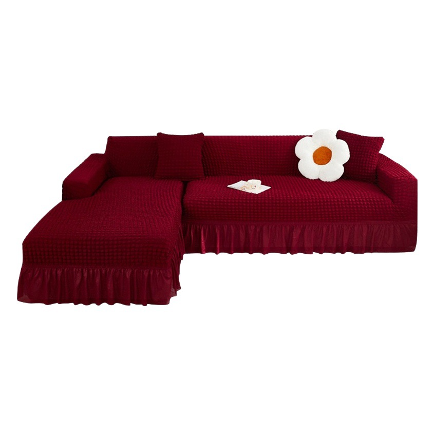 Picture of Thickened stretch seersucker lace sofa cover cover for imperial concubine single double combination sofa cover all-inclusive non-slip