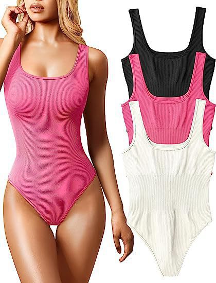Picture of Europe and the United States cross-border foreign trade 2023 Amazon summer AliExpress women's U-collar sleeveless vest tight jumpsuit