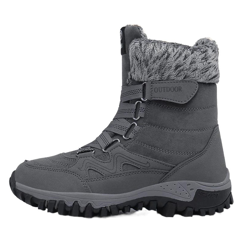 Plus size snow boots cotton shoes winter fleece-lined shoes warm middle-aged and elderly cotton boots Leisure outdoor mountaineering sneaker wholesale