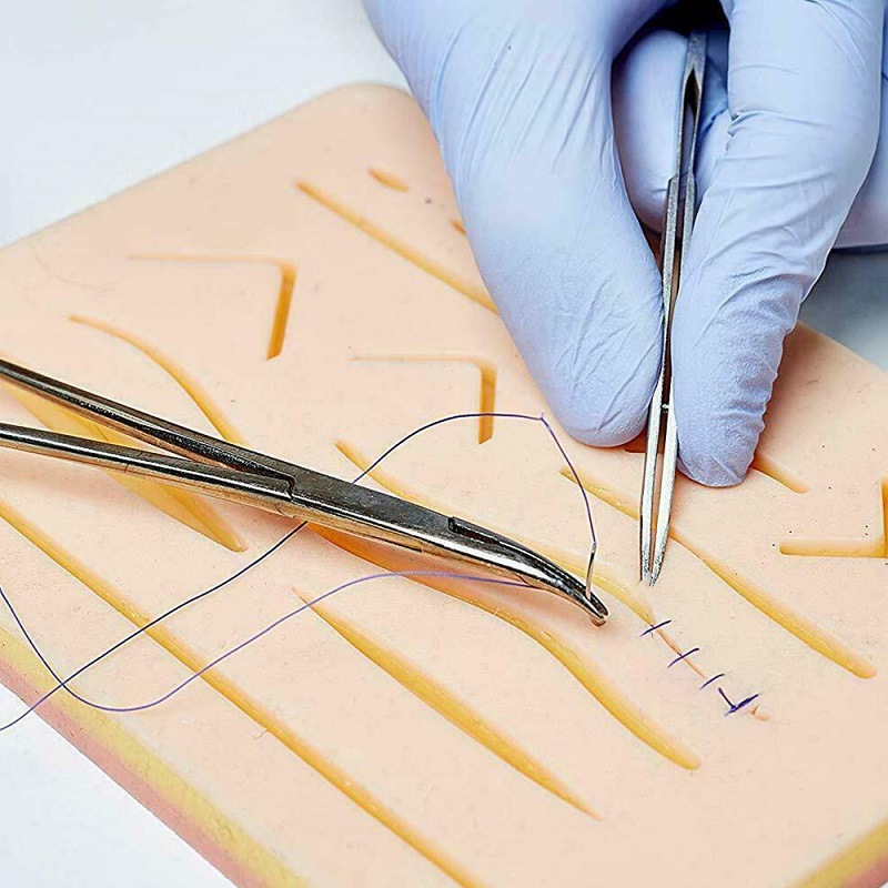 Picture of Silicone Simulation Skin Model Multi-wound Suture Exercise Module Medical Surgery Training Consumables Toolkit suit