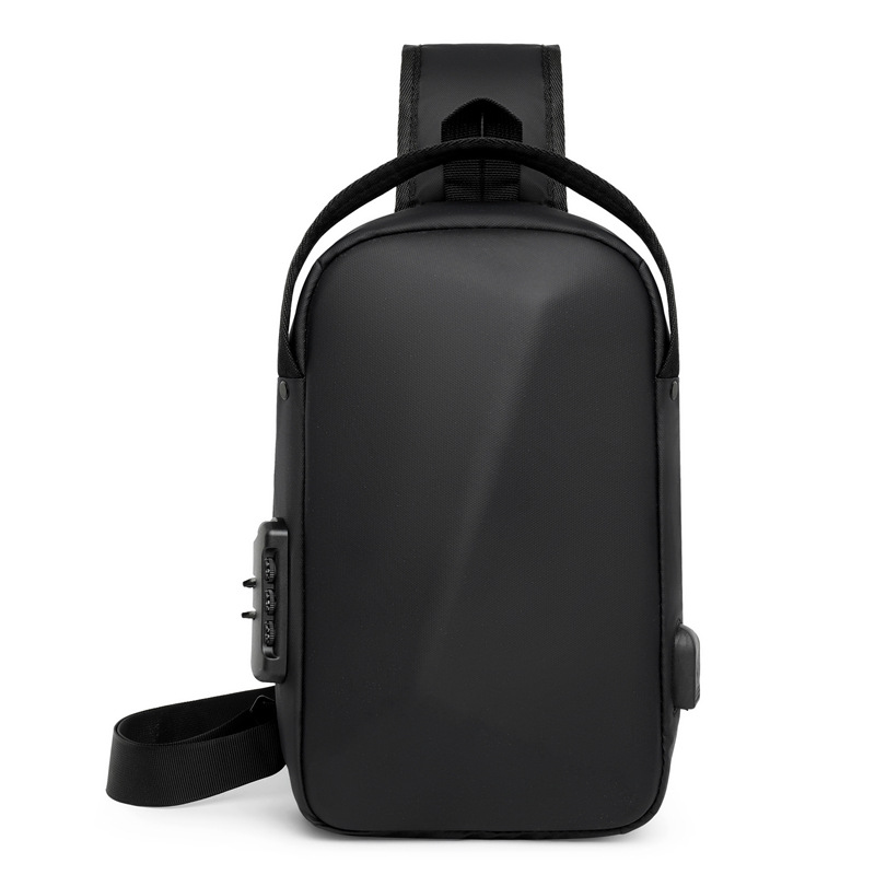 Picture of Large Capacity Outdoor Riding Crossbody Bag Men's Multifunctional Usb Rechargeable Shoulder Bag Business Simple New Chest Bag