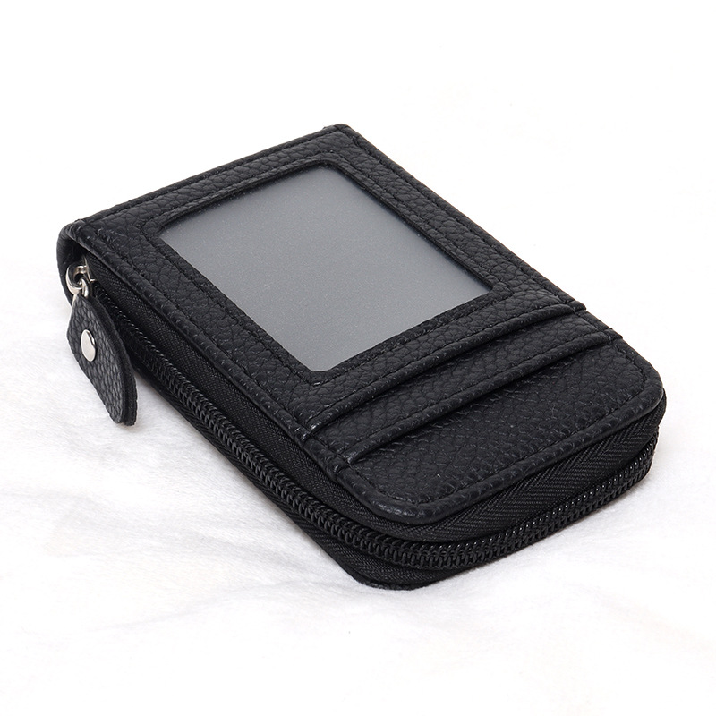 Picture of Cross-Border Organ Multifunctional Card Holder Foreign Trade New Hot Product Multi-Color Anti-Theft Zipper Vertical Short Wallet