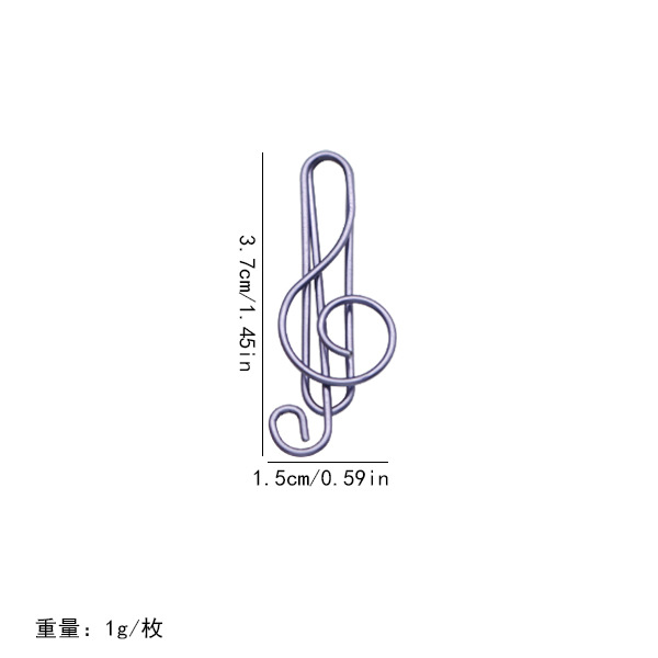 Picture of Amazon's Best-Selling Colorful Musical Note Paper Clips, Cartoon Bookmarks for Students, Creative Office Paper Clips