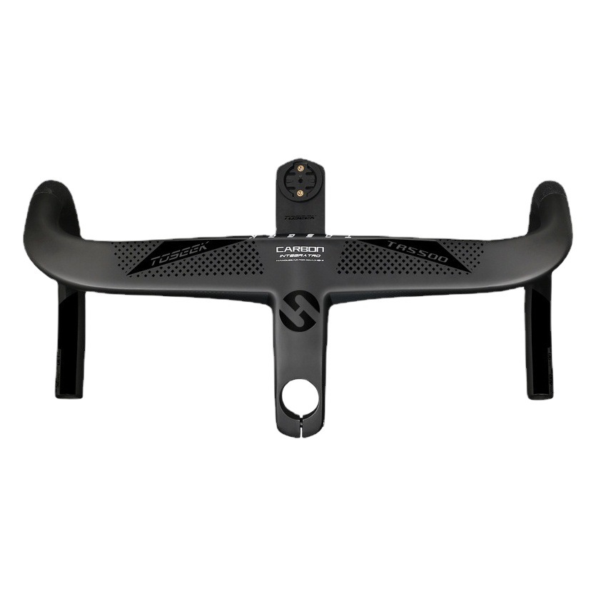 New Toseek Classy Tr5500 Integrated Bent Handlebar Bicycle Carbon Fiber One-Piece Handlebar Road Bike Handlebar Carbon Handlebar