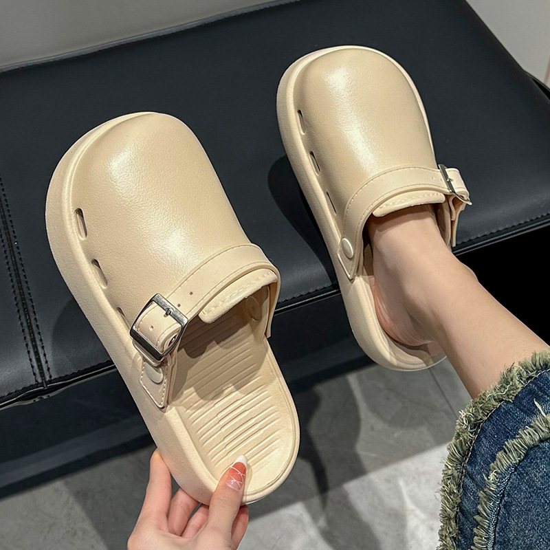 Birkenth Shoes EVA Slippers Women's Slippers Sandals Men's Home Shoes Home Sandals Women's Baotou Slippers Men's Beach Shoes