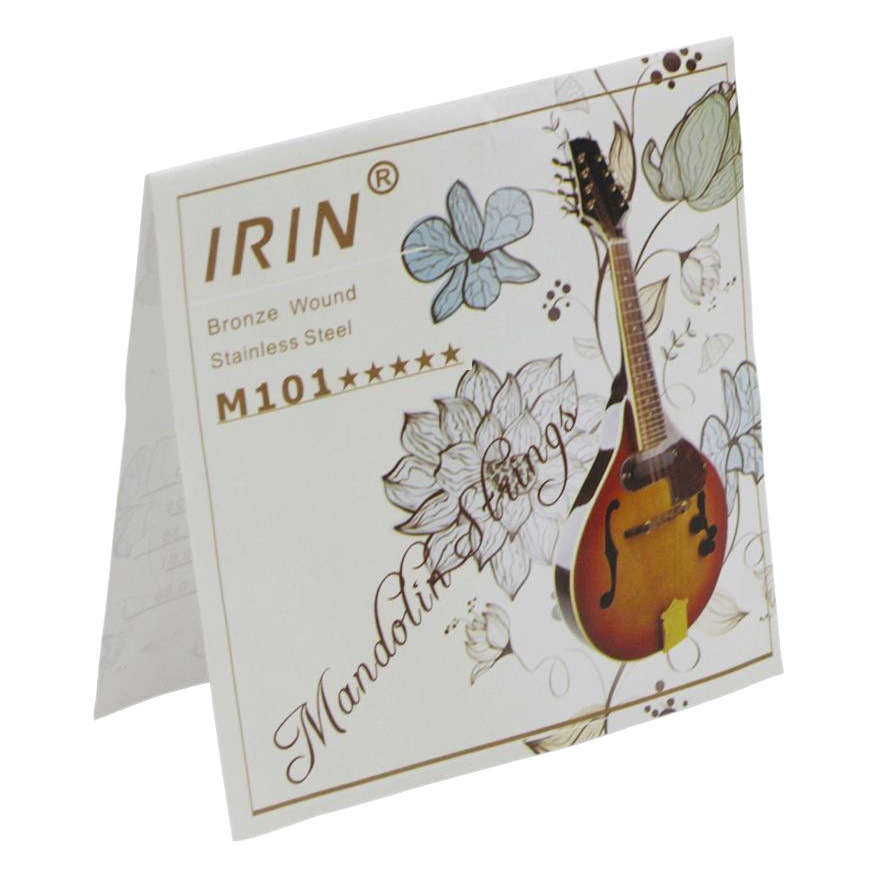 IRIN mandolin string M101 mandolin eight string piano stainless steel wire light string mandolin set string 8 pack wholesale