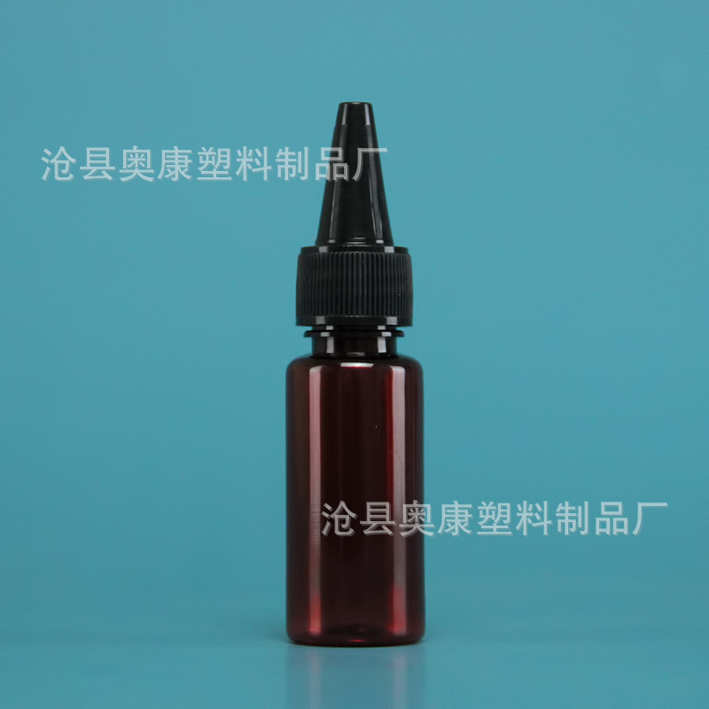 Picture of Spot thickened 10ml 20ml 30ml pointed nose bottle sand painting bottle PET plastic bottle ink bottle