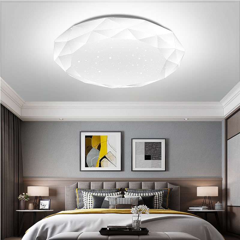 Picture of LED ceiling lamp lampshade shell cover round simple modern bedroom lamp living room lampshade plus chassis accessories kit