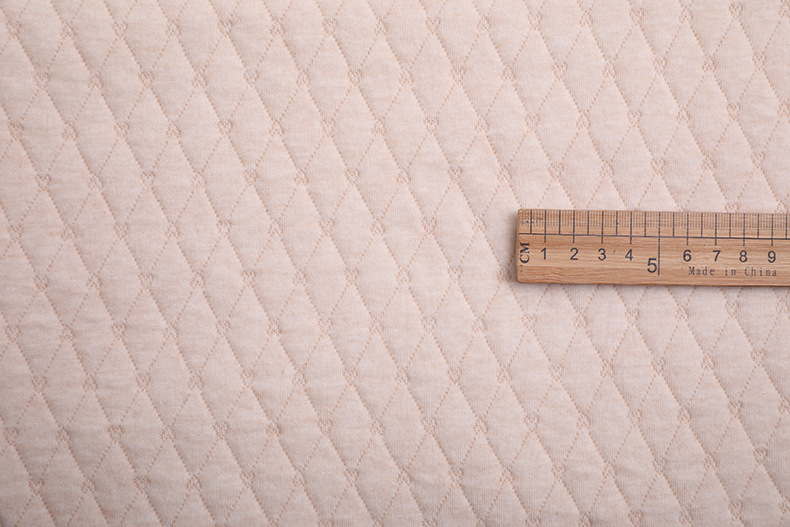 Picture of 40S color cotton jacquard air layer color cotton quilted knitted fabric spring and autumn sleeping bag underwear baby quilt fabric
