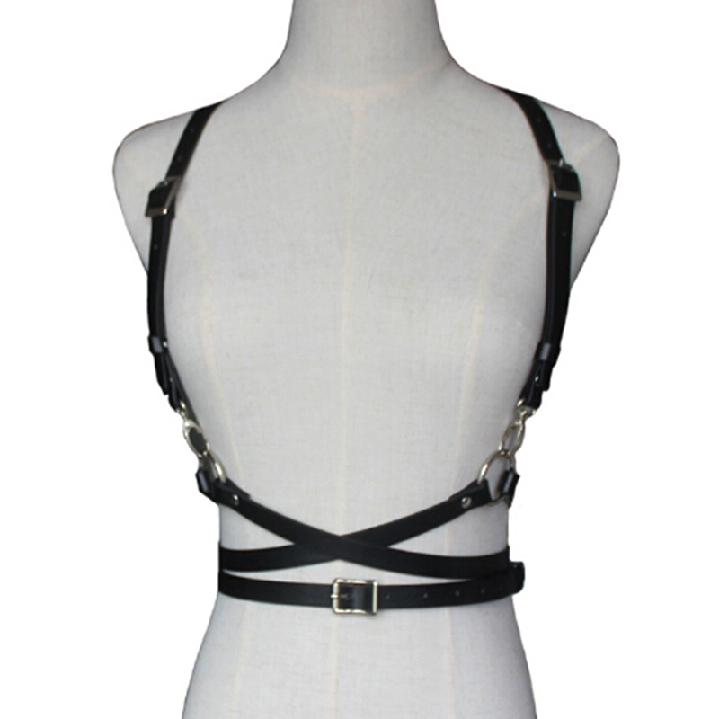 Picture of Cross-border two-color optional sexy matching casual leather waist decoration binding belt personalized sling strap + belt integrated
