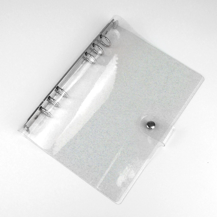 Picture of Ready-Made Pvc Transparent Binder Cover, Portable Travel Binder Set, Student Planner Notebook Binder Cover