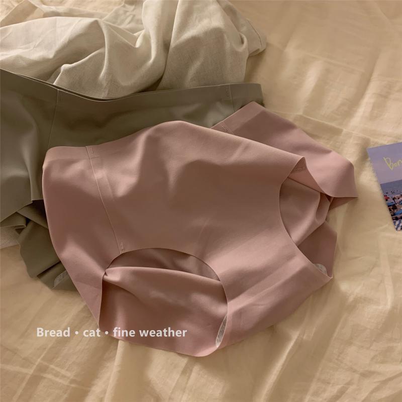 Picture of "Your niche likes" [simple and clean style] simple solid color girl seamless underwear women's underwear