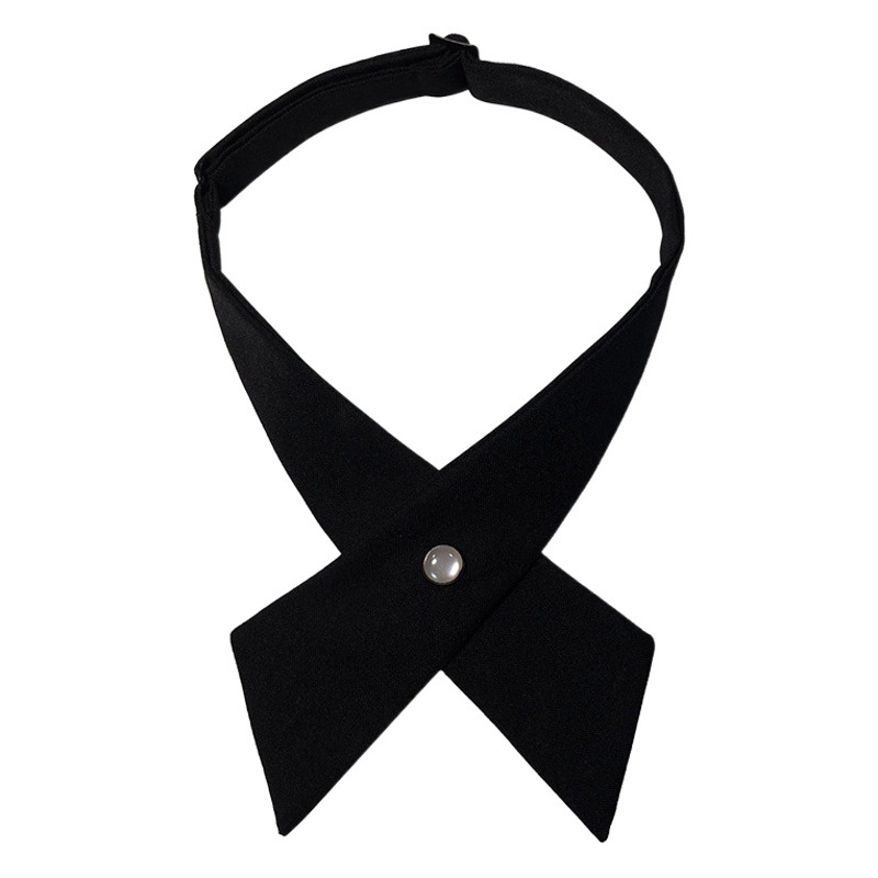 Japanese and Korean cross bow tie male and female professional jk collar flower campus host uniform spot wholesale