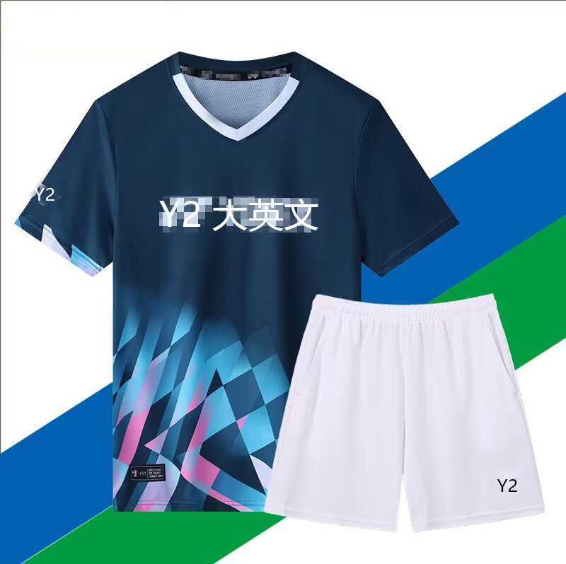 New Badminton Suit Men and Women Couple Sports Top Student Children's volleyball Suit Quick-drying Competition Suit Summer 23055
