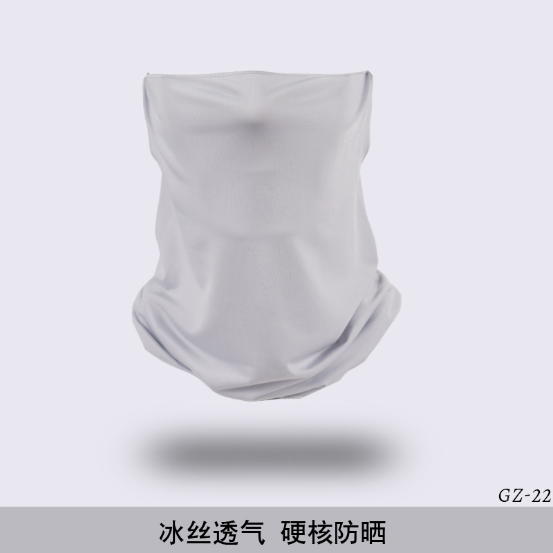 Picture of Outdoor ice silk mask changeable ear scarf men's and women's bicycle riding hood collar sun protection scarf summer