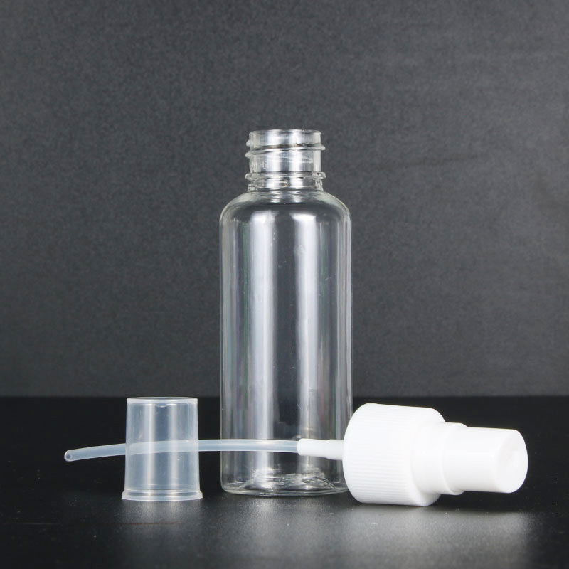 Wholesale in Stock 50ml Spray Bottle Fine Mist Side Spray Bottle Hydrating Plastic Dispensing Bottle Spray Bottle High Transparency