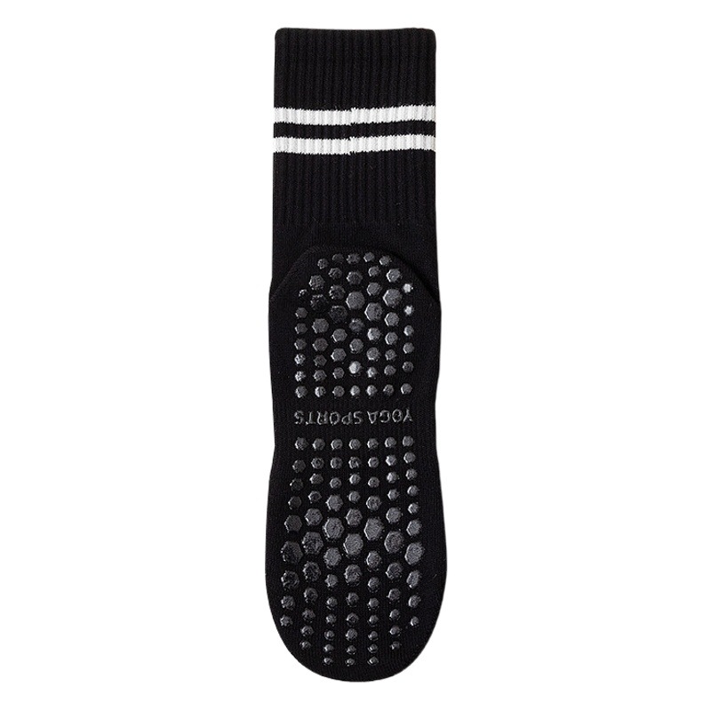 Socks Women's Spring and Autumn Four Seasons Mid-tube Socks Cotton Silicone Anti-slip Yoga Socks Indoor Fitness Professional Sports Socks