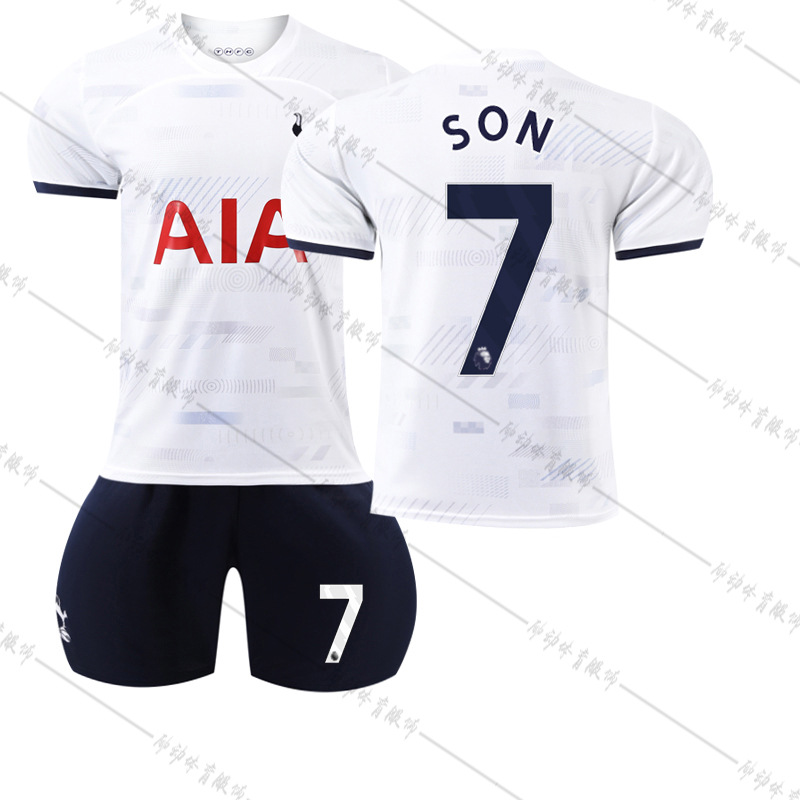 Picture of 2324 Tottenham Hotspur Home No.10 Kane Football Uniform 7 Sun Xingu 17 Romero 9 Richarlison Jersey Socks Suit