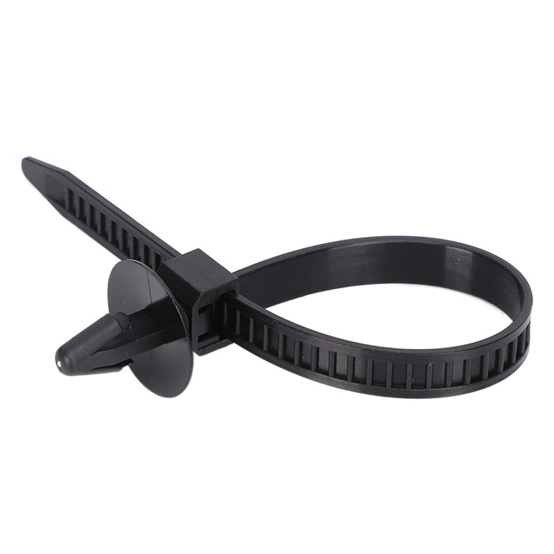 Black and White X71 7.5 * 180mm 250 pieces/gray line fixed buckle car bolt type aircraft head tie