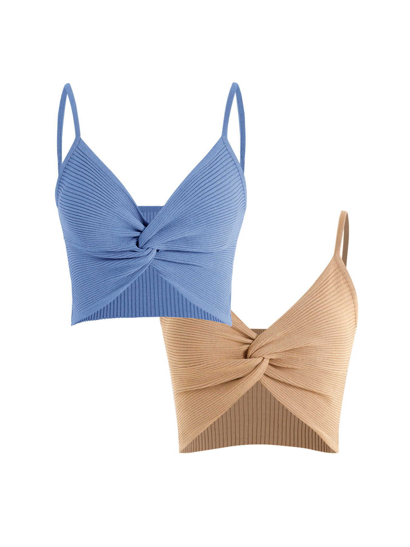 Foreign trade cross-border Europe and the United States Amazon source manufacturers twist twist camisole two-piece summer