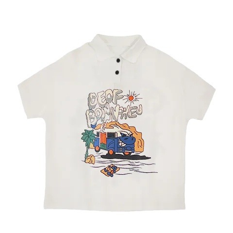 Picture of Boys' short-sleeved polo shirt Summer 2024 new children's clothing lapel middle and big children's summer clothing thin T-shirt top fashion