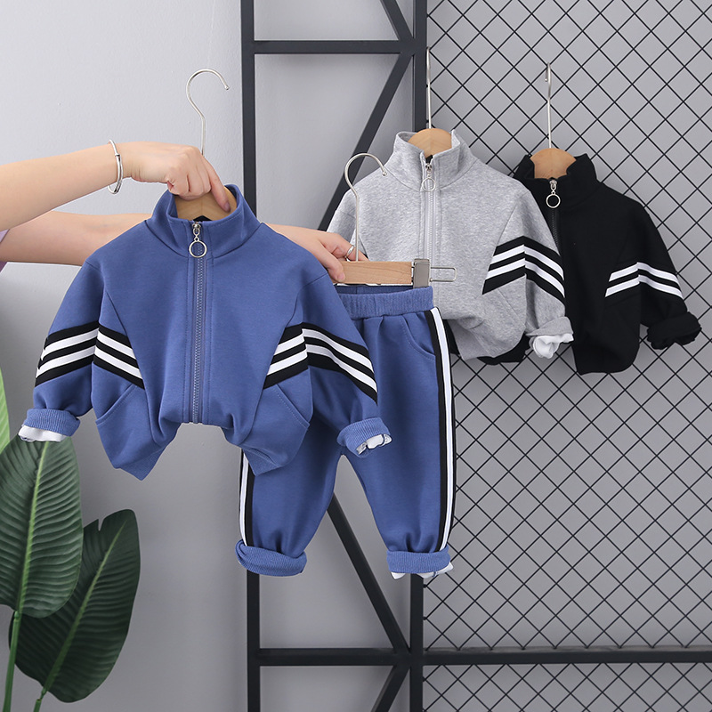 Cross-border children's clothing new spring and autumn boy baby baby children's suit casual sports comfortable long sleeve suit two-piece set