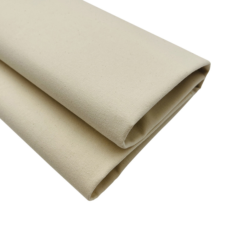 Picture of Ready Supply of Cotton Canvas, Thickeneded Natural Color Raw Cloth, Clothing and Bag Fabrics Wholesale, 370g Plain Cotton Raw Cloth