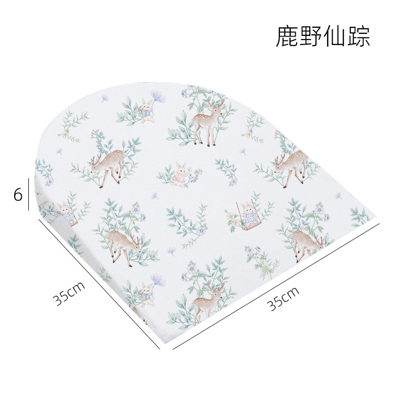 Picture of Anti-spitting Baby Pillow Relieving Spitting Slope Pillow Memory Cotton Neonatal Pillow Anti-overflow Milk Choking Cross-border Triangle Pillow